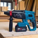 Ver imagem 2 de Kit 4 Ferramentas Eletrica Parafusadeira Furadeira Martelete Esmerilhadeira Reparo Obra Maleta Const