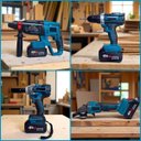 Ver imagem 6 de Kit 4 Ferramentas Eletrica Parafusadeira Furadeira Martelete Esmerilhadeira Reparo Obra Maleta Const