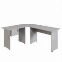 Ver imagem 5 de Conjunto Escritório New City em L com Gaveteiro 180 cm Cinza Cristal Gebb Work