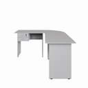 Ver imagem 6 de Conjunto Escritório New City em L com Gaveteiro 180 cm Cinza Cristal Gebb Work