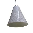 Ver imagem 2 de Lustre Pendente de Vidro Leitoso Escamas E27 Ø15cm X Altura 18cm