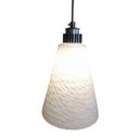 Ver imagem 3 de Lustre Pendente de Vidro Leitoso Escamas E27 Ø15cm X Altura 18cm