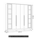 Ver imagem 5 de Guarda Roupa Casal 237cm 6 Portas Palermo Cinamomo a02 - Mpozenato