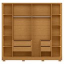 Ver mais imagens de Guarda Roupa Casal 237cm 6 Portas Palermo Cinamomo a02 - Mpozenato