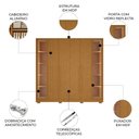 Ver imagem 4 de Guarda Roupa Casal 237cm 6 Portas Palermo Cinamomo a02 - Mpozenato