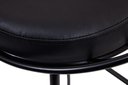 Ver imagem 3 de Banco Alto Sunset Banqueta Estofada Balcão Cozinha Churrasqueira Preto