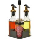 Ver imagem 1 de Porta Temperos Galheteiro Condimentos Dourado Suporte 4pçs