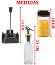 Ver imagem 6 de Porta Temperos Galheteiro Condimentos Dourado Suporte 4pçs