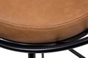 Ver imagem 3 de Banco Alto Sunset Banqueta Estofada Balcão Cozinha Churrasqueira Preto/Durango Kaki