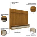 Ver imagem 6 de Rack com Painel Ripado para Tv até 85 Polegadas 3 Gavetas com Rodízios 230cm Requinte/nobre 100% MDF