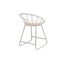 Ver imagem 5 de Banqueta Sunset Baixa Cadeira Metal Champanhe Luxo Colorido/Off White