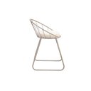 Ver imagem 4 de Banqueta Sunset Baixa Cadeira Metal Champanhe Luxo Colorido/Off White