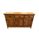 Ver imagem 4 de Balcão Buffet Arcaz de Madeira Maciça de Demolição com 3 Portas e 3 Gavetas:largura 170cm