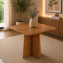 Ver imagem 1 de Mesa de Jantar Quadrada 4 Lugares MDF Tulipa Mel