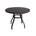 Ver imagem 2 de Conjunto Mesa 90cm 2 Cadeiras Tela Sling Premium para Piscina em Aluminio Marrom