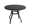 Ver imagem 2 de Conjunto Mesa 90cm 2 Cadeiras Tela Sling Premium para Piscina em Aluminio Marrom