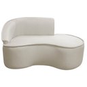 Ver imagem 3 de Kit Divã Recamier Orgânico Marrocos 150cm Lado Direito e 1 Poltronas Amore Linho Bege