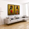 Quadro Decorativo Grande Mulher Negra Africana Luxo - 2