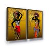 Quadro Decorativo Grande Mulher Negra Africana Luxo - 1