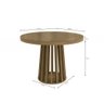 Conjunto de Mesa com com 4 Cadeiras Kappesberg Redonda CSJ1206 Freijó - 5