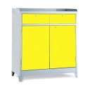 Ver imagem 1 de Armário De Aço P/ Ferramenta Ferramenteiro Duplo C/ Chave Amarelo
