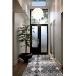 Tapete Passadeira Italiana Gigante 1,40 Largura Venda Metro Xadrez Dark - 2 Tapete Passadeira Italiana Gigante 1,40 Largura Venda Metro Xadrez Dark - 2