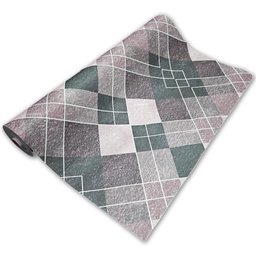 Tapete Passadeira Italiana Gigante 1,40 Largura Venda Metro Xadrez Dark - 1 Tapete Passadeira Italiana Gigante 1,40 Largura Venda Metro Xadrez Dark - 1