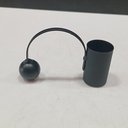 Ver imagem 4 de Castiçal Decorativo de Metal Preto 6x9x2cm Porta Vela Mesa Jantar Decoração Sala