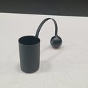Ver imagem 6 de Castiçal Decorativo de Metal Preto 6x9x2cm Porta Vela Mesa Jantar Decoração Sala