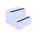 Ver imagem 1 de Escada Auxiliar C/ Fita Anti Derrapante 2 Degraus Branco