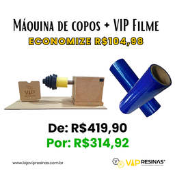 Máquina P/copos 110v Artesanato Resinagem Efeito Mar + Filme - 2