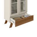 Ver imagem 7 de Cristaleira Retrô 71cm Sofia Freijo/off White - Sallar Home