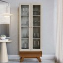 Ver imagem 1 de Cristaleira Retrô 71cm Sofia Freijo/off White - Sallar Home