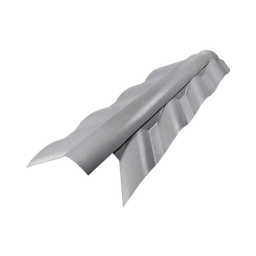 Cumeeira Lateral Articulada Pvc Colonial Cinza (par) - 1