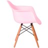 Cadeira Charles Eames Eiffel Com Braço - Rosa - 9
