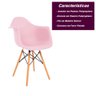 Cadeira Charles Eames Eiffel Com Braço - Rosa - 5