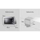 Ver imagem 4 de Forno Elétrico de Embutir Atlas U Top 44l com Grill Dourador Preto 220v