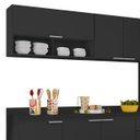 Ver imagem 6 de Armário de Cozinha com Tampo Cp02 240cm Pérola Preto Z34 - Mpozenato