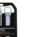 Ver imagem 2 de Jogo de Chave Estrela DIN838 8 Peças 6 a 22mm Aço Cromo Vanádio Cromado Collins