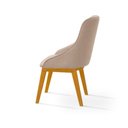 Ver imagem 7 de Conjunto Mesa Jantar 1,20m Amadeirado 4 Cadeira Verona Linho Bege Luxo