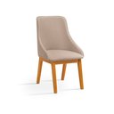 Ver imagem 6 de Conjunto Mesa Jantar 1,20m Amadeirado 4 Cadeira Verona Linho Bege Luxo