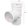Tê para Esgoto Primário DN150 x 150 - Krona 5 Unidades - 3