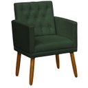 Ver imagem 5 de Poltrona Reforçada para Escritório com Pés Palito Tecido Suede