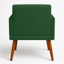 Ver imagem 6 de Poltrona Decor para Studio Cliente Tecido Suede Base Fixa Pés em Madeira Natural Suporta 120 Kg