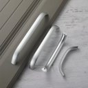 Ver imagem 7 de 1pç Puxador Ergonômico em Alumínio Resistente Pega Mão 16cm