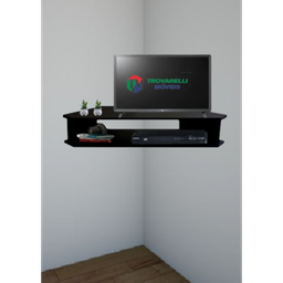 Rack Sala De Canto Preto Para Tv Até 32 Polegadas Em Mdf - 3