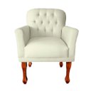 Ver imagem 3 de Jogo Divã 120cm Modelo Imperial + 2 Poltronas Stephany Suede:marfim