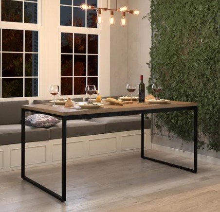 Mesa Suporte P 8 lugares 120cm Cozinha Meninas - 1