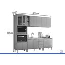 Ver imagem 3 de Cozinha Completa 5 Peças Plena CZ317 Cinamon/Nude Demóbile