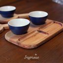 Ver imagem 2 de Petisqueira em Madeira e Cerâmica Azul Marinho